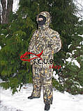 Зимовий камуфляжний костюм для риболовлі та полювання VERUS "Зелений очерет" утеплений на флісі, фото 4