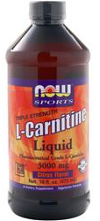 Карнітин рідкий Now Foods L-Carnitine Liquid 3000mg 473ml, фото 1