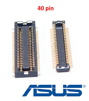 2шт - Роз'єм межплатный ASUS X555SJ, A555SJ, K555SJ - 40pin - HDD Sound Board, фото 2