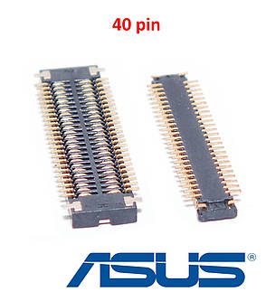 2шт - Роз'єм межплатный ASUS X555SJ, A555SJ, K555SJ - 40pin - HDD Sound Board, фото 3