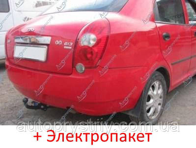 Фаркоп з'ємний на двох болтах Chery QQ6 Седан (2006-2010)