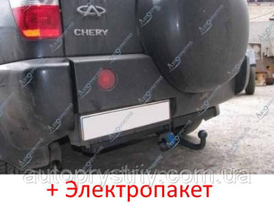 Фаркоп з'ємний на двох болтах Chery Tiggo (T11) Кросовер (2005-2013)