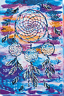 Набір для вишивки бісером на полотні Амулет ловець снів  АВ-584