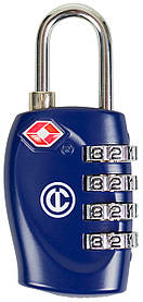 Навісний замок з системою TSA Carlton Travel Accessories 05992798XBLU;03 синій