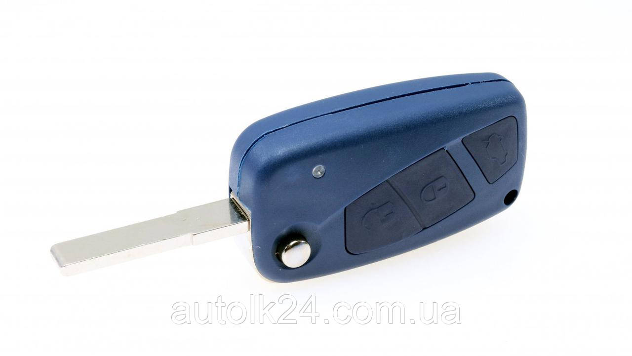 Викидний ключ Fiat Fiorino, Punto, Doblo, 3 кнопки 433Mhz chip ID46 лезо SIP22
