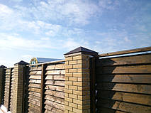 Установка заборных колпаков 2