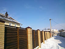 Установка заборных колпаков 3