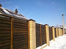 Установка заборных колпаков 4