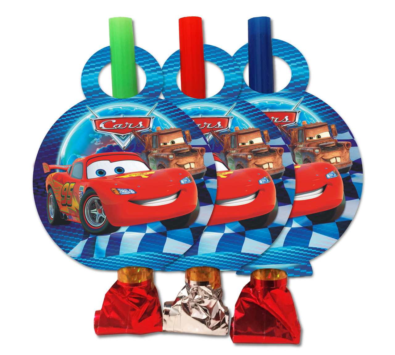 Язичок — гусок карнавальний "Тачки", 6 шт. в уп.