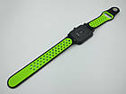 Силіконовий ремінець Sport Nike Style для Xiaomi Amazfit Bip / Lite / 20 мм Чорний / Салатовий 1674P, фото 9