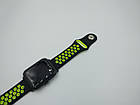 Силіконовий ремінець Sport Nike Style для Xiaomi Amazfit Bip / Lite / 20 мм Чорний / Жовтий 1674P, фото 10