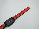 Силіконовий ремінець Sport Nike Style для Xiaomi Amazfit Bip / Lite / 20 мм Чорний / Червоний 1674P, фото 6