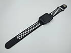 Силіконовий ремінець Sport Nike Style для Xiaomi Amazfit Bip / Lite / 20 мм Чорний / Білий 1674P, фото 11