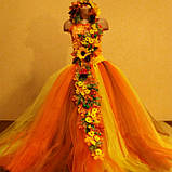 Карнавальний костюм Королеви-осені, золота Осінь, фото 3