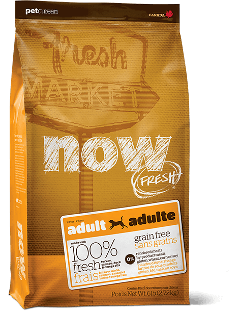 NOW Fresh Adult Recipe Grain Free для дорослих собак з індичкою, качкою і овочами 11.35 кг