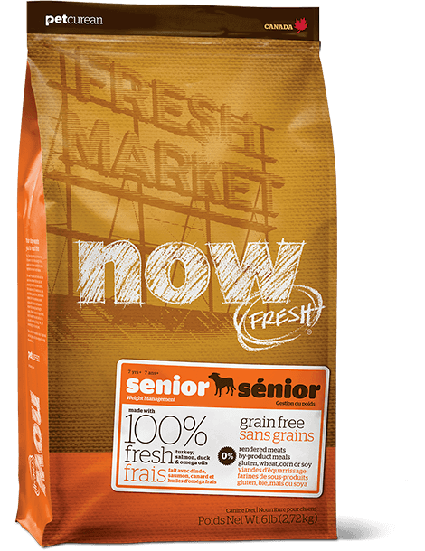 NOW Fresh Senior Recipe Grain Free беззерновой корм з індичкою, качкою і овочами 11,34 кг