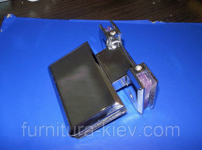 Купить Петля с фиксацией стекло-стекло Хром 180 град., цена 450 грн ...