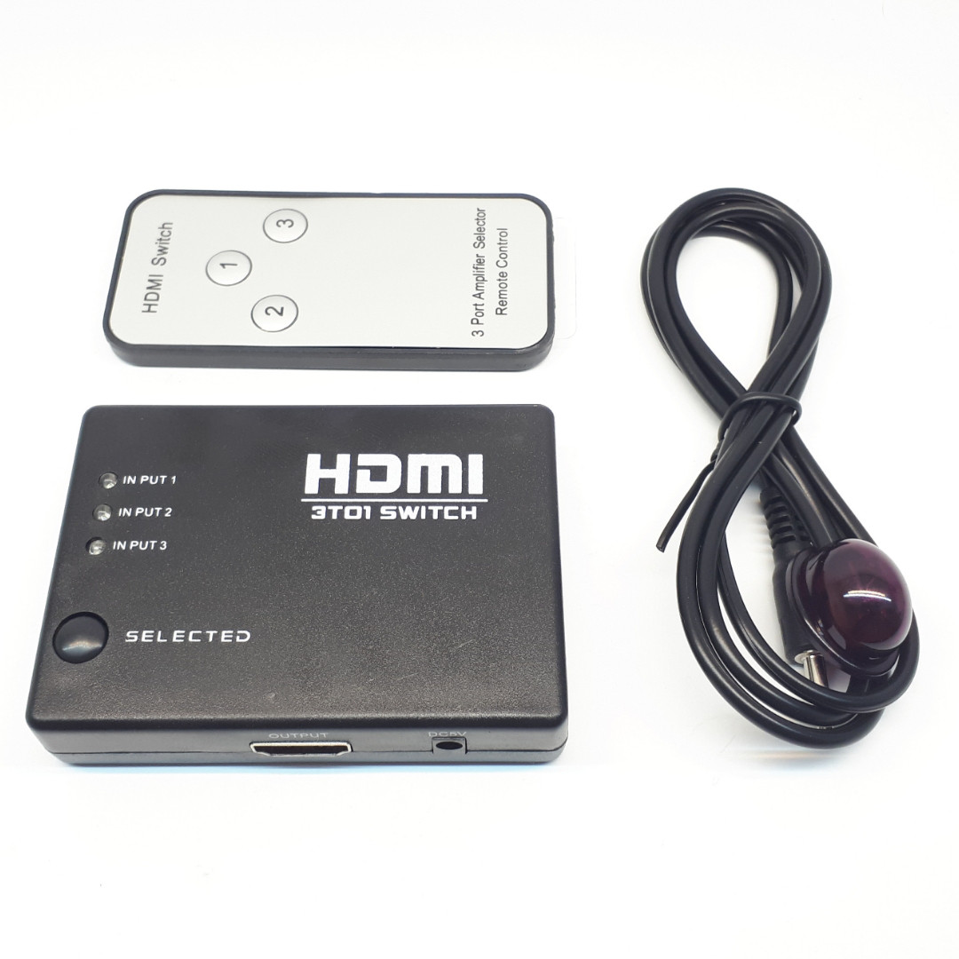 HDMI SWITCH 3х1 1080p з пультом.