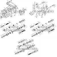 Передня коробка передач у зборі (опція) на YTO X1104