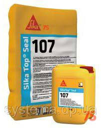 SikaTop® Seal-107, А+В - Гідроізоляційна суміш для захисту бетону від вологи, 25 кг, фото 2