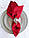 Тканинна серветка сервірувальна червона Atteks - 1513, фото 2
