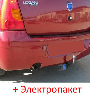 Фаркоп з'ємний на 2 болтах - Dacia Logan Седан (2004-2012), фото 1