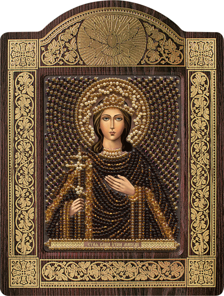 Набір для вишивання бісером Св. Вмц. Ірина СН8155