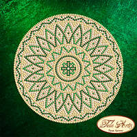 Схема вишивання бісером на атласі Мандала Малахіт МА-010 ТА