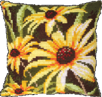 Набір для вишивання подушки хрестиком У полі РТ-133