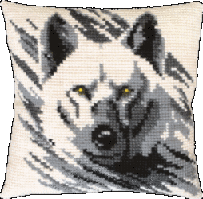 Набір для вишивання подушки хрестиком Вовк РТ-134