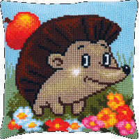 Набір для вишивання подушки хрестиком Їжачок РТ-145