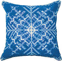 Набір для вишивання подушки хрестиком Сніжинка РТ-178