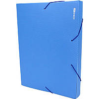 Папка-бокс Economix E31402-02 А4 40мм пластикова на резинці синя