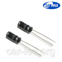 4,7mkf - 63v  RD 5*11  SAMWHA, 105°C конденсатор електролітичний