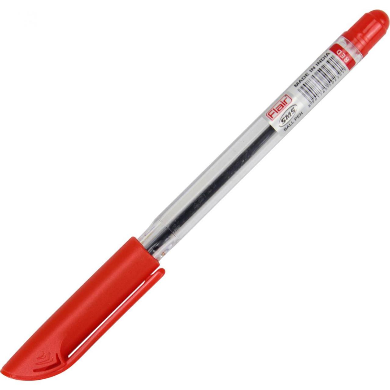 Ручка кулькова масляна Flair SMS 834 червона