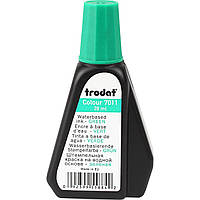 Штемпельна фарба 7011 зелена 28мл (топ-4)