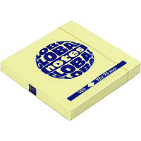 Этикетки самоклеящиеся Global Notes 75х75х100 12 листов/упаковка yellow GN 3654-01