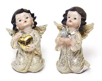 Декоративна статуетка Ангел 8 см, 2 різновиди, набір 12 шт.