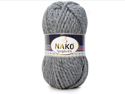 Nako SPAGHETTI ( Спагетті ) № 23625 сірий меланж (Вовна з акрилом, нитки для в'язання)