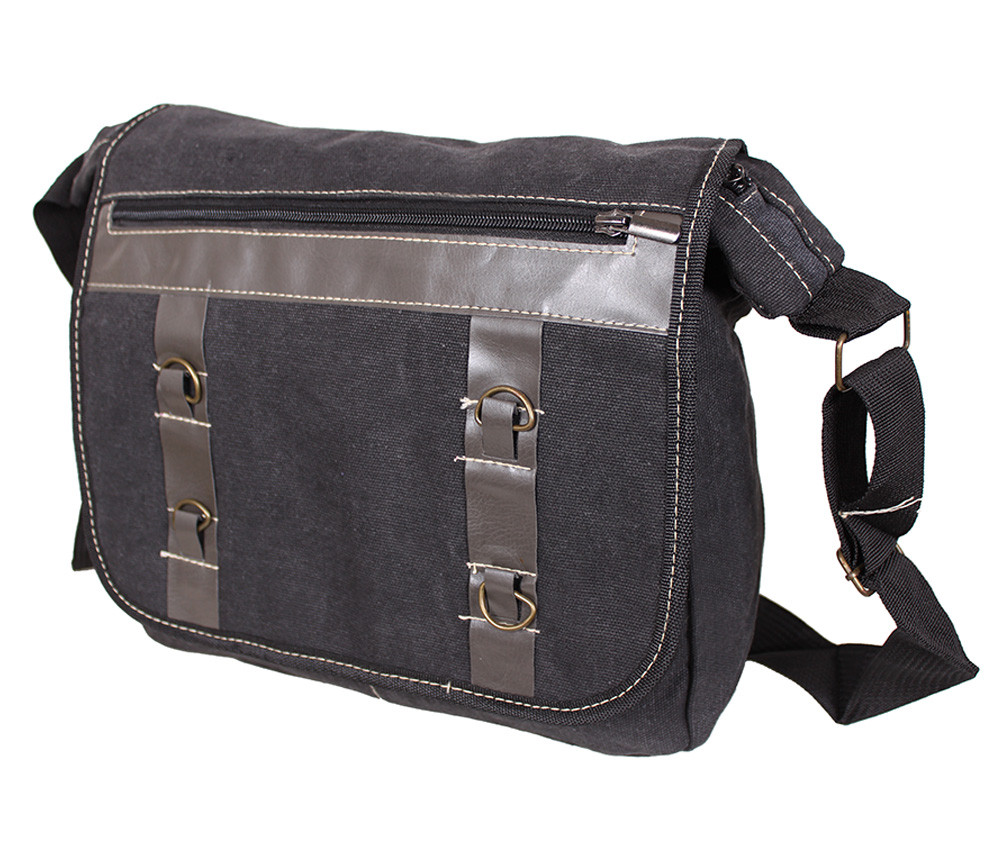 Чоловіча текстильна сумка 303229 чорна, фото 1