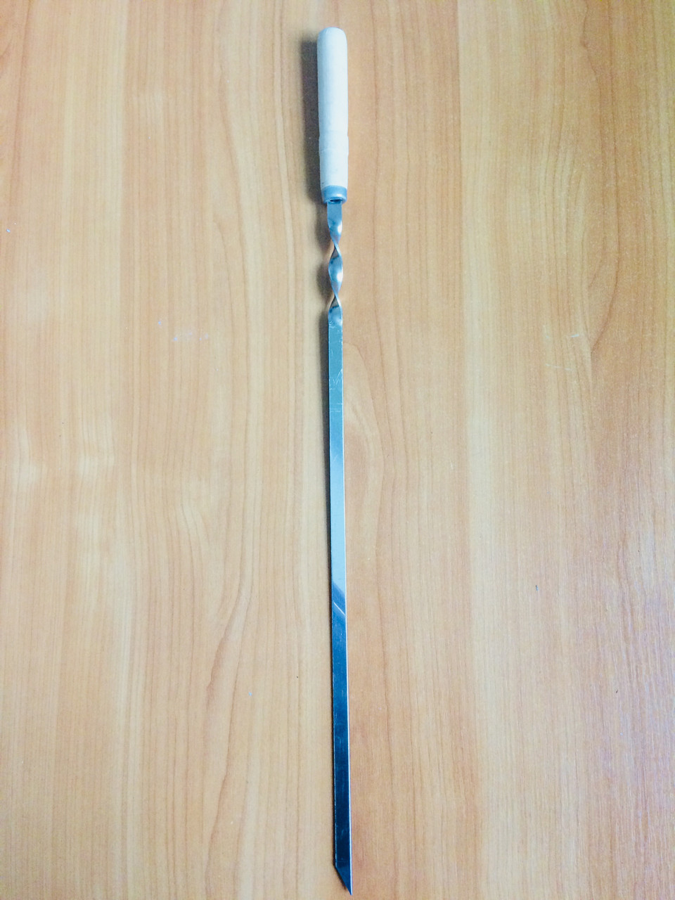 Шампура з дерев'яною ручкою SS 600*10*2 мм УК-Ш60 Stenson