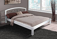 Кровать Джульетта 1,4м белая с ковкой