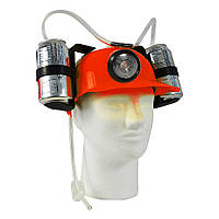 Шолом для пива з ліхтарем (червоний)