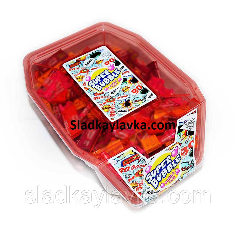Жувальна гумка SUPER BUBBLE GUM 300 шт (Китай)