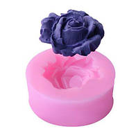 Молд силіконовий Троянда маленька 37 мм рожевий