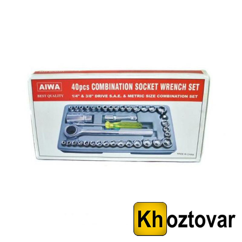 Набір інструментів Aiwa 40 у валізці, фото 1