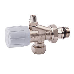 Вентиль двоугловий Icma 1/2" з краном маєвського No866