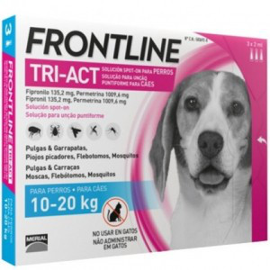 Frontline Tri-Act (Фронтлайн Три-Акт) краплі для собак від 10 до 20 кг