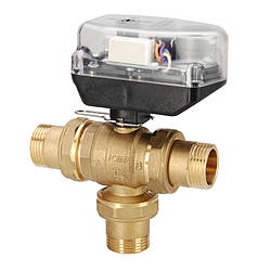 Куля.зонна вент. з байпасом і мотором (24V) 3/4" Icma No344