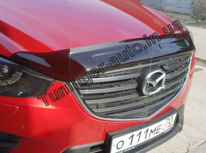 Мухобойка, дефлектор капота Mazda CX 5 2011-2016 (HIC)